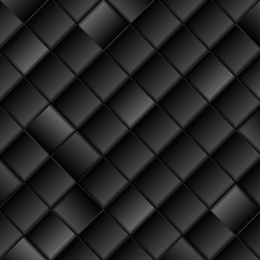 Fototapeta na wymiar Abstract black tech squares vector background
