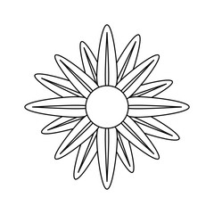 isolated cute flower icon vector illustration graphic design