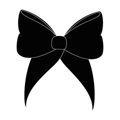 isolated cute ribbon icon vector illustration graphic design
