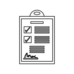 Checklist document isolated