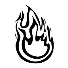 isolated big flame icon vector illustration graphic design