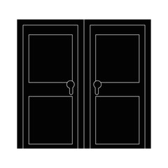 isolated big door icon vector illustration graphic design