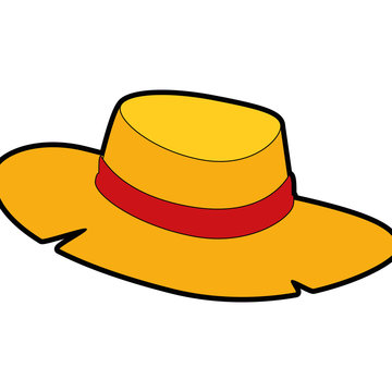 isolated farmer hat icon vector illustration graphic design