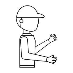 Courier delivery man