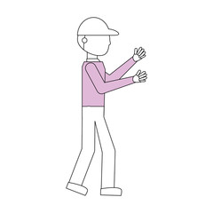 Courier delivery man