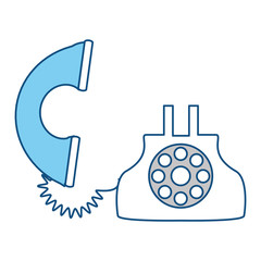 Antique telephone isolated