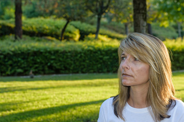 Obraz premium Looking up at the trees thinking about life