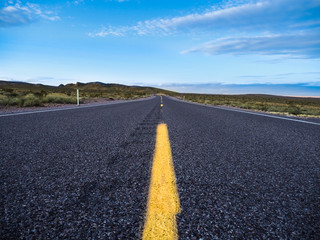beautiful blue sky with asphalt highways road in rural scene use land transport and traveling background,backdrop