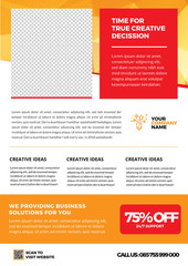 A4 Flyer Template for Creatives and professional business style 8