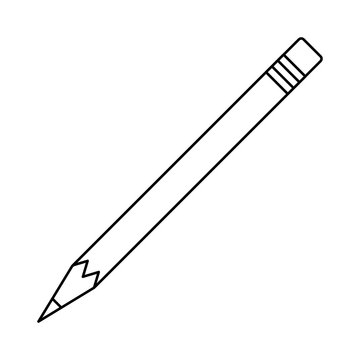 Wooden pencil isolated