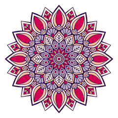 Flower Mandala. Vintage decorative elements. Oriental pattern, vector illustration. Islam, Arabic, Indian, moroccan,spain, turkish, pakistan, chinese, mystic, ottoman motifs. Coloring book page