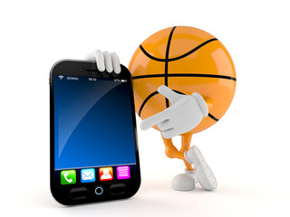 <br>Basketball with smart phone