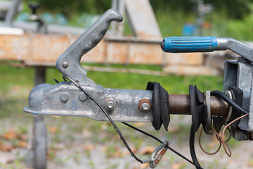 close-up trailer hook for boats or cars
