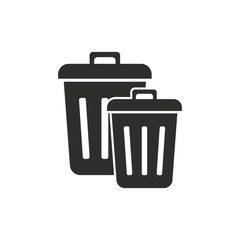 Trash can vector icon.