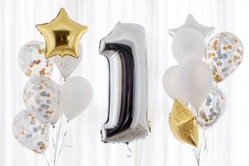 Decoration for 1 years birthday, anniversary