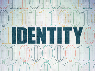 Protection concept: Identity on Digital Data Paper background