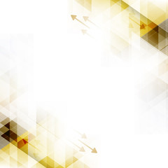 Technology abstract vector bacgkround with arrows and triangles.