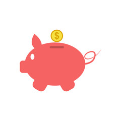 piggy bank icon, saving money icon 