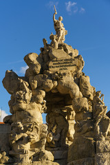 Obraz premium View of historical statue in 