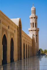 Fototapeta na wymiar Oman Muscat Sultan Qaboos Grand Mosque