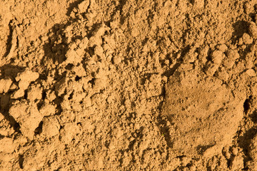 smaller sand in construction with gravel
