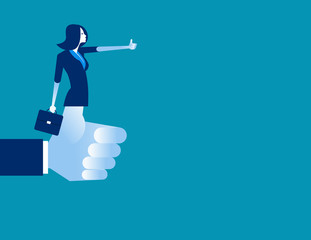 Good. Business concept metaphor. Vector illustration.