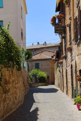 Street view of Orvieto, Umbria, Italy