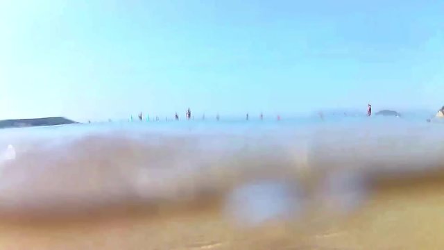 Fale na plaży - Zakintos, Grecja