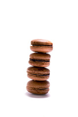 A column of macarons.