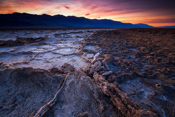 Badwater basin, Death Valley, California, USA.