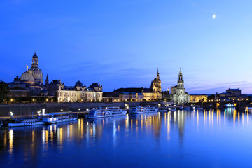 Fototapeta na wymiar Dresden at Night, Saxony