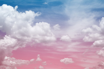 colorful soft cloud and sky.