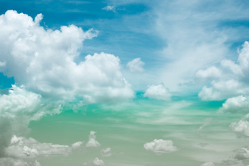 colorful soft cloud and sky.
