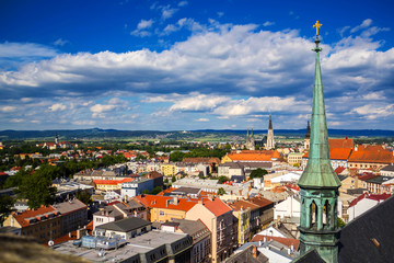 Naklejka na ściany i meble Beautiful view of Olomouc, Czech Republic