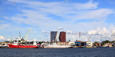 Port in Klaipėda,Lithuania