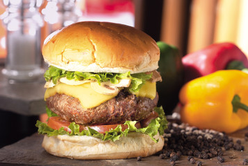 Delicious beef burger