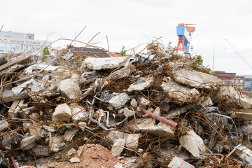 Bauschutt nach dem Abriss