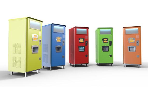 3D Rendering Of Old Soda Machine