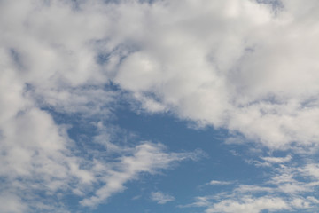 blue sky and cloud in summer background.