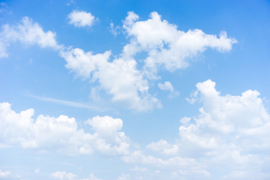blue sky cumulus cloud, beautiful natural for background