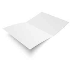 Blank business card, postcard vector illustration