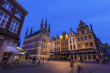 Fototapeta na wymiar Leuven City Hall on Grote Markt