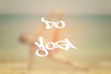 Inspirational text do yoga