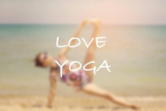 Love Yoga inspirational picture