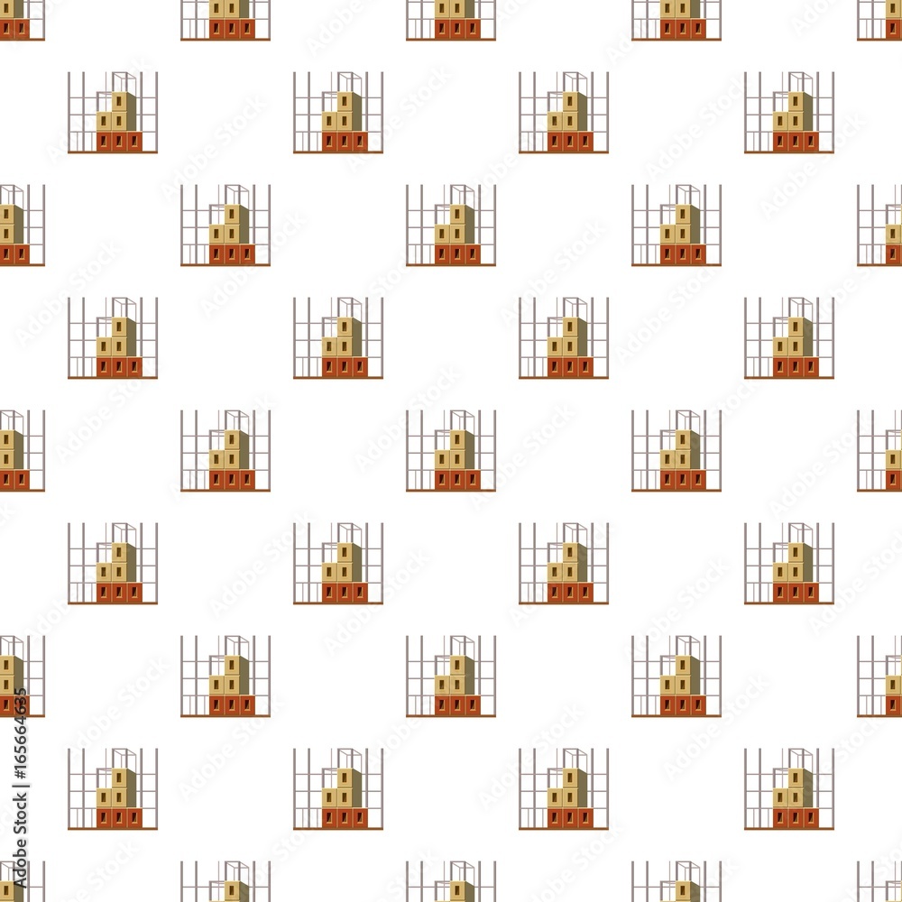 Poster building construction pattern