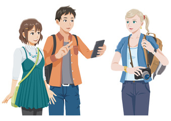 道案内のイラスト
