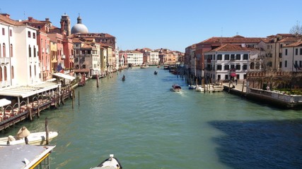 Grand canal de Venise depuis le pont du Rialto