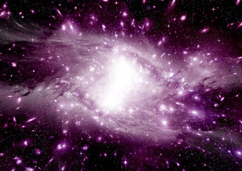Fototapeta premium galaxy in a free space