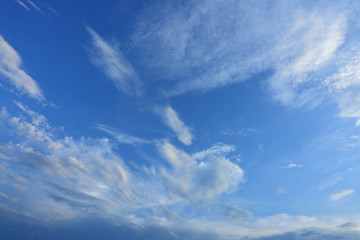 cloud above clear blue sky