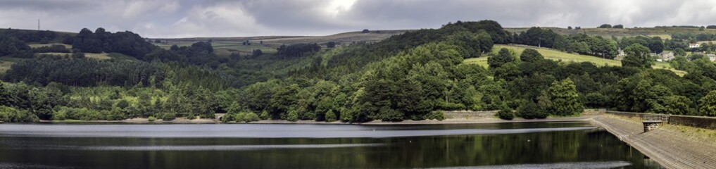 Panorama of Agden reservoir, Bradfield, Yorkshire